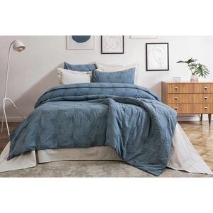 Imagine Lenjerie de pat dubla, L'essentiel Maison, Astrid, Albastru indigo