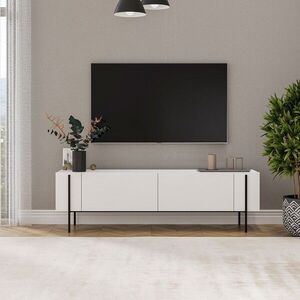 Imagine Comoda TV, Hanah Home, Herman, 160x45.6x31.4 cm, Alb