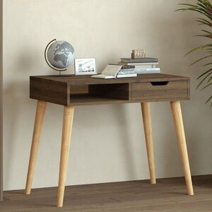 Imagine Birou, Hanah Home, Offer, 90x80x60 cm, Nuc antic / Lemn