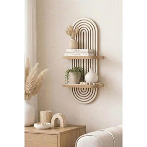 Imagine Raft de perete, Hanah Home, Artmtkwll2D, 26x35x13 cm, Alb