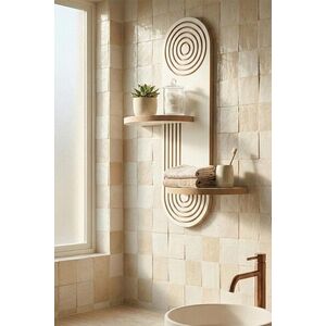 Imagine Raft de perete, Hanah Home, Artmtkwll3, 26x35x13 cm, Alb