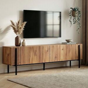 Imagine Comoda TV, Hanah Home, Nexus, 180x30x45 cm, Pin Atlantic / Negru