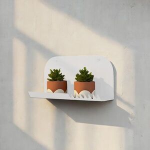 Imagine Raft de perete, Hanah Home, Vlnt127Byz, 31x15 cm, Alb