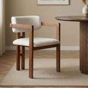Imagine Scaun, Hanah Home, Toscana, 54x76x54 cm, Alb/Maro