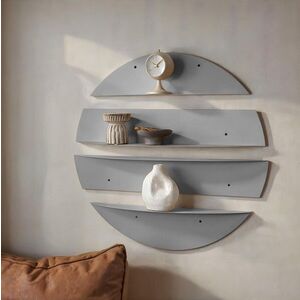 Imagine Raft de perete, Hanah Home, Vlnt118Gr, 76x76 cm, Gri