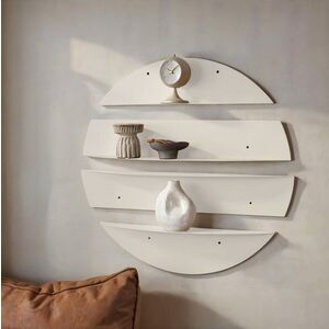 Imagine Raft de perete, Hanah Home, Vlnt118Kr, 76x76 cm, Bej pal