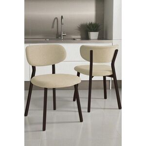 Imagine Set scaune 2 piese, Hanah Home, Toldy, Crem/Maro