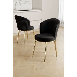 Imagine Set scaune 2 piese, Hanah Home, Risa, Negru