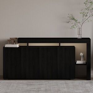 Imagine Consola, Hanah Home, Beliz, 170x80x35 cm, Negru