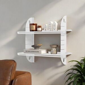 Imagine Raft de perete, Hanah Home, Vlnt126Byz, 70x60 cm, Alb