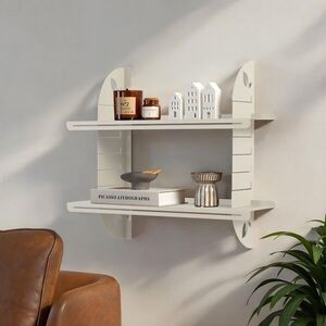 Imagine Raft de perete, Hanah Home, Vlnt126Kr, 70x60 cm, Bej pal