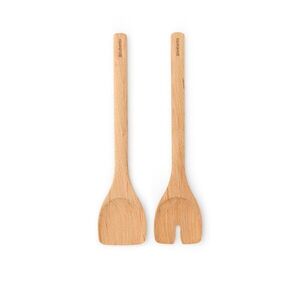 Imagine Set 2 ustensile salata, Brabantia, Profile, 30.4x7x2.5 cm, lemn, natural