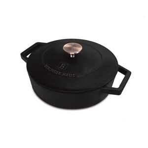 Imagine Oala cu capac Berlinger Haus, Strong Mold, 26 cm, 2.57 L, fonta, negru