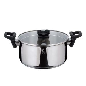 Imagine Oala cu capac Berlinger Haus, Silver Jewellery, 24 cm, 5.2 L, inox, argintiu