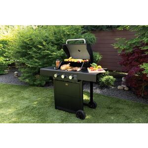 Imagine Gratar cu gaz Berlinger Haus, Outdoor, 50x41.5 cm, 2.2 KW x 3, negru