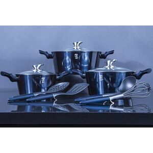Imagine Set pentru gatit Berlinger Haus, Aquamarine, 10 piese, aluminiu forjat, blue
