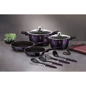 Imagine Set oale pentru gatit Berlinger Haus, Purple Eclipse, 10 piese, aluminiu forjat, mov