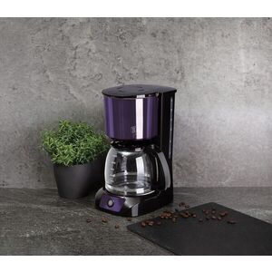 Imagine Aparat electric de cafea Berlinger Haus, Purple Eclipse, 800W, 1.5 L, plastic/inox, mov/transparent