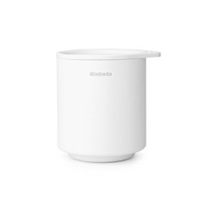 Imagine Recipient depozitare baie, Brabantia, MindSet, 8x9.5x9.5 cm, otel, Alb