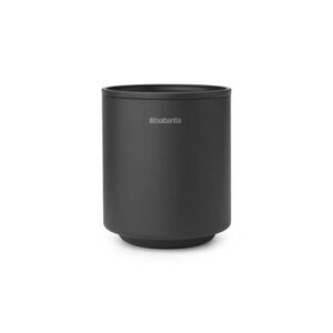Imagine Suport periute si pasta de dinti, Brabantia, MindSet Infinite Grey, 8.1x8.1x9.4 cm, otel, gri