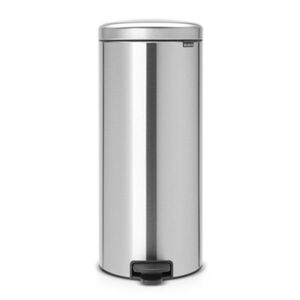 Imagine Cos de gunoi cu pedala, Brabantia, NewIcon Matt , 30 L, 38x29.3x67.9 cm, otel, argintiu