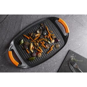 Imagine Tava grill Berlinger Haus, Granit Diamond, 47x29 cm, aluminiu, negru