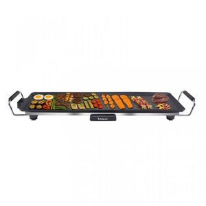 Imagine Gratar Teppanyaki XL, Beper, 2000W, 70x23 cm, aluminiu, negru