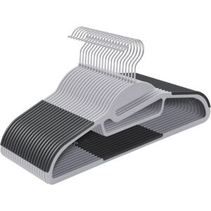 Imagine Set 20 umerase plastic premium, Songmics, deschidere U, max 5 kg, gri