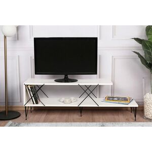 Imagine Comoda TV, Hanah Home, Street, 120x40x30 cm, Alb