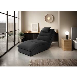 Imagine Sezlong living ELTAP, TAC-06NU, Taco, 170x85x95 cm, lemn/poliester, gri inchis