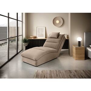 Imagine Sezlong living ELTAP, TAC-20NU, Taco, 170x85x95 cm, lemn/poliester, bej inchis