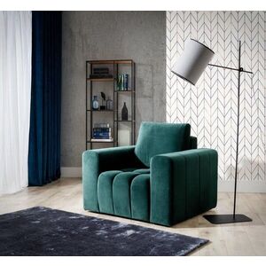 Imagine Fotoliu ELTAP, LazF_03, Lazaro, 108x89x85 cm, lemn/poliester, verde inchis
