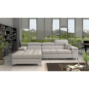 Imagine Coltar extensibil stanga 4 locuri ELTAP, Ric-02, Ricardo, 281x205x88 cm, lemn/poliester, gri