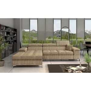 Imagine Coltar extensibil stanga 4 locuri ELTAP, Ric-05, Ricardo, 281x205x88 cm, lemn/poliester, bej