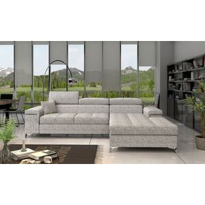 Imagine Coltar extensibil dreapta 4 locuri ELTAP, Ric-21, Ricardo, 281x205x88 cm, lemn/poliester, gri