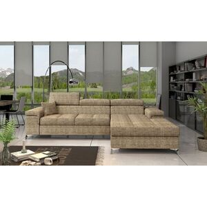 Imagine Coltar extensibil dreapta 4 locuri ELTAP, Ric-24, Ricardo, 281x205x88 cm, lemn/poliester, bej