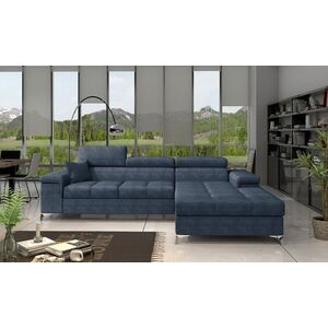 Imagine Coltar extensibil dreapta 4 locuri ELTAP, Ric-29, Ricardo, 281x205x88 cm, lemn/poliester, albastru