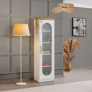 Imagine Corp biblioteca, Hanah Home, Vita, 47x171x38 cm, PAL, Alb
