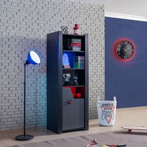 Imagine Corp biblioteca, Hanah Home, Gaming Zone, 60x170x45 cm, PAL, Antracit