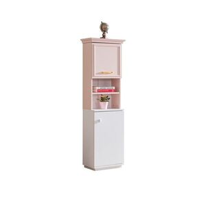 Imagine Corp biblioteca, Hanah Home, Rosa, 53x167x30 cm, PAL, Roz/Alb