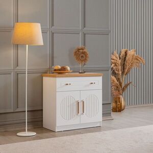 Imagine Dulap, Hanah Home, Vita Bohem, 80x80x45 cm, PAL, Alb