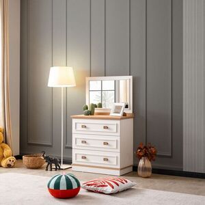 Imagine Dulap, Hanah Home, Zenit, 84x140x43 cm, PAL, Crem deschis
