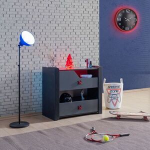 Imagine Dulap, Hanah Home, Gaming Zone, 90x80x45 cm, PAL, Antracit