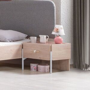 Imagine Noptiera, Hanah Home, Rosetta, 54x40x42 cm, PAL, Maro / Roz