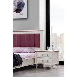 Imagine Noptiera, Hanah Home, Ezgi, 52x47x42 cm, PAL, Crem deschis