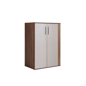 Imagine Dulap pentru haine, Hanah Home, Milano, 95x134x60 cm, PAL, Crem/Maro