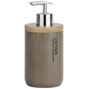 Imagine Dozator sapun lichid Palo Taupe, Wenko, 7.5 x 16.8 cm, bambus/polirasina, taupe