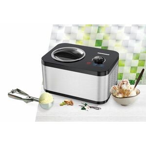 Imagine Masina inghetata SweetFreeze, Heinner, 120W, 1.5L, argintiu/negru