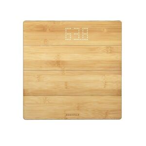 Imagine Cantar digital pentru persoane, Leifheit, Style Sense Bamboo Magic, 30 x 30 x 3.3 cm, bambus/plastic, bej