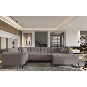 Imagine Coltar extensibil dreapta 5 locuri ELTAP, MON-RT-07SA, Montez, 340x180x93 cm, lemn/poliester, bej